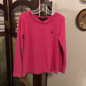 Girls Long Sleeve Polo Shirt